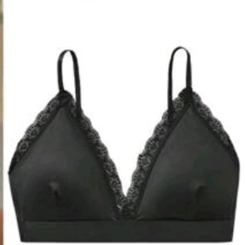 Black Lace-Trim Bralette - Women Intimates